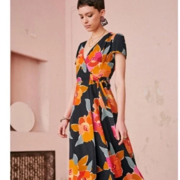 chinese dress ladies Sezane Magda Maxi Dress in Blue Passion For Fashion main image 1